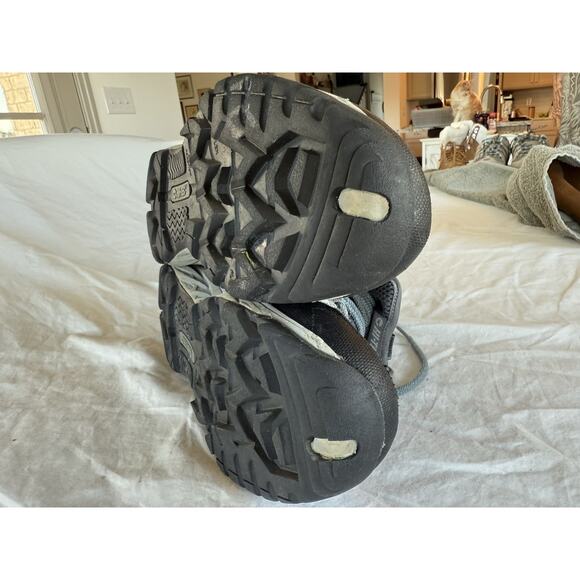 Hi-Tec Bandera Mid Waterproof Hiking Ankle Boots Gray Teal Black Womens 9.5M EUC - Picture 10 of 10